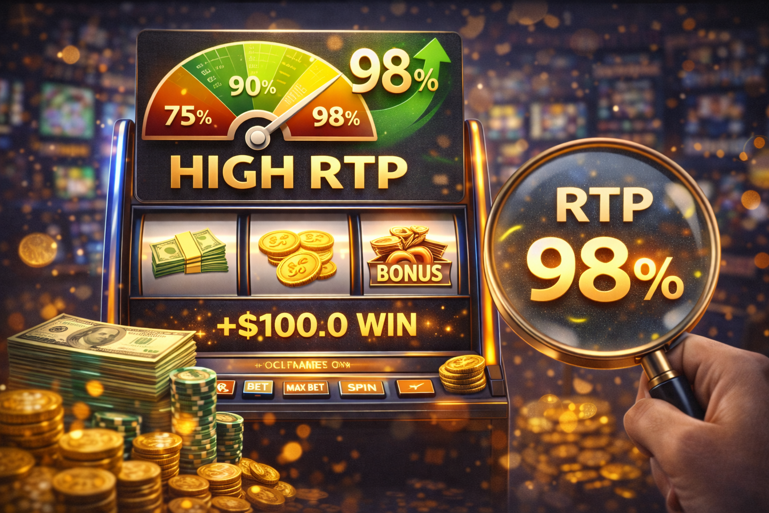 Visok RTP slotovi: šta znači i kako ih pronaći
